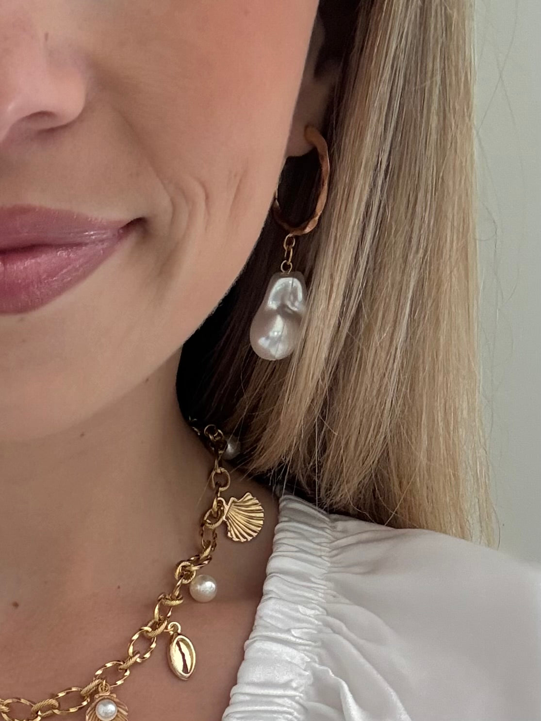 BOUCLE D'OREILLE NACRÉE