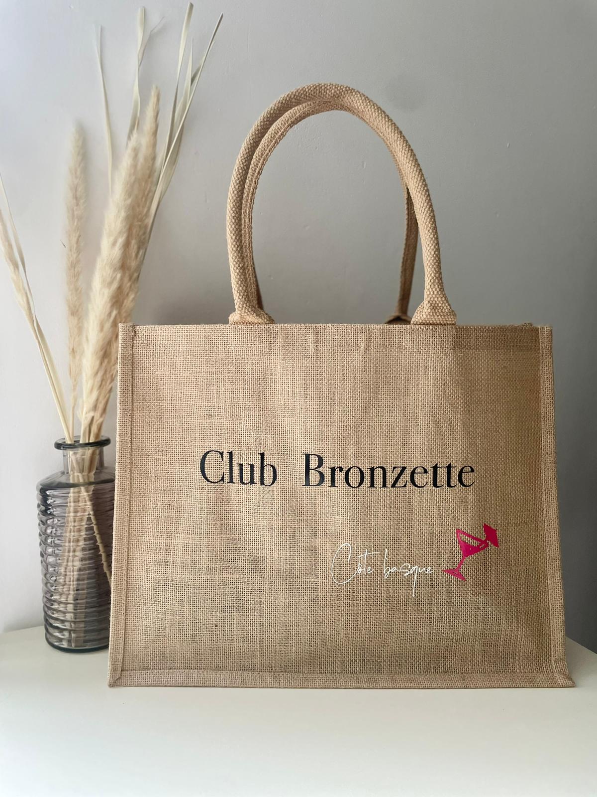 Sac en jute Club Bronzette Côte Basque