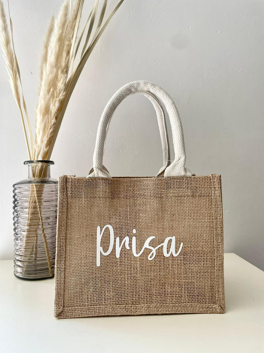 Petit sac jute à personnaliser